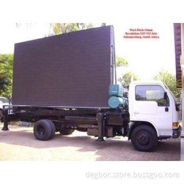 Aluminum or Iron Full Color Led Mobile Billboard on Vehicle